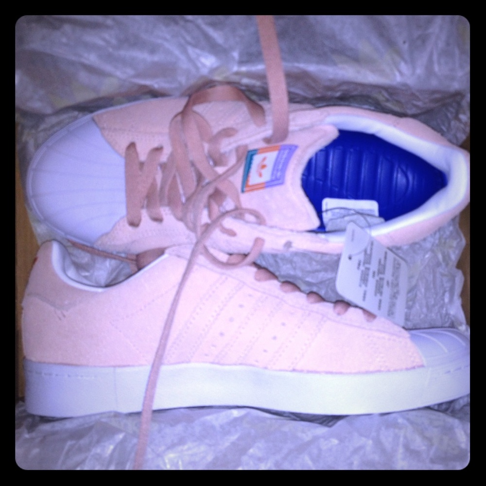 Sold -Aidias Superstar Vulcan ADV pink suede